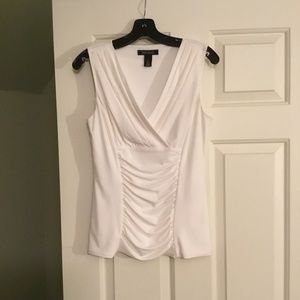Ivory V neck top